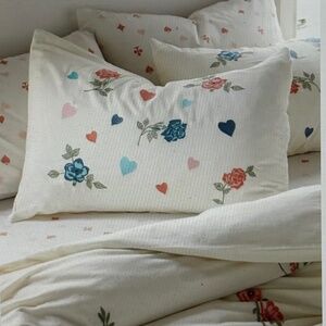 Urban Outfitters Flower Cards Standard Sham SINGLE